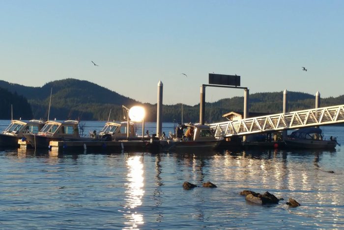 Private Dock Private dock at fishing lodge in Ketchikan