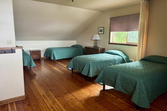 lofted sleeping area, beachfront cabin, duplex loft