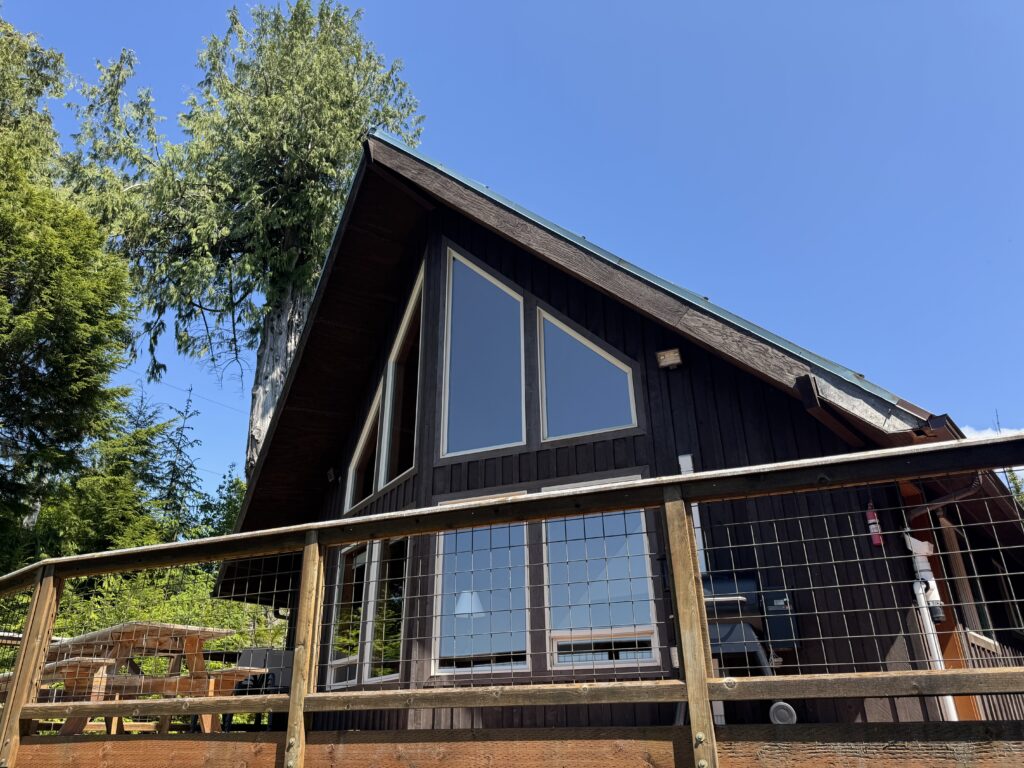 Authentic Alaskan A-frame cabin with large deck in Ketchikan